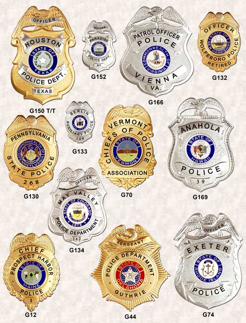 Police Badges Eagle top GA-REL page 3 GAREL