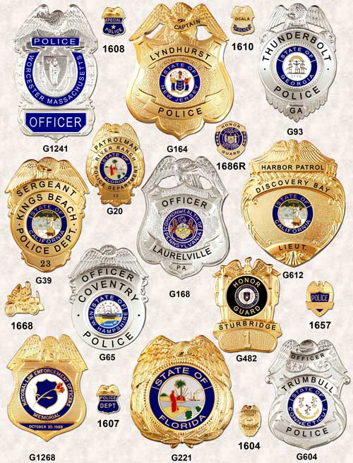 Police Badges Eagle top GA-REL page 6 GAREL